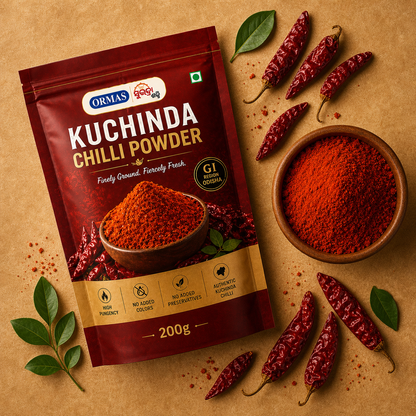 Kuchinda Chilli Powder – GI Region Odisha, 200g