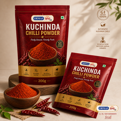 Kuchinda Chilli Powder – GI Region Odisha, 200g